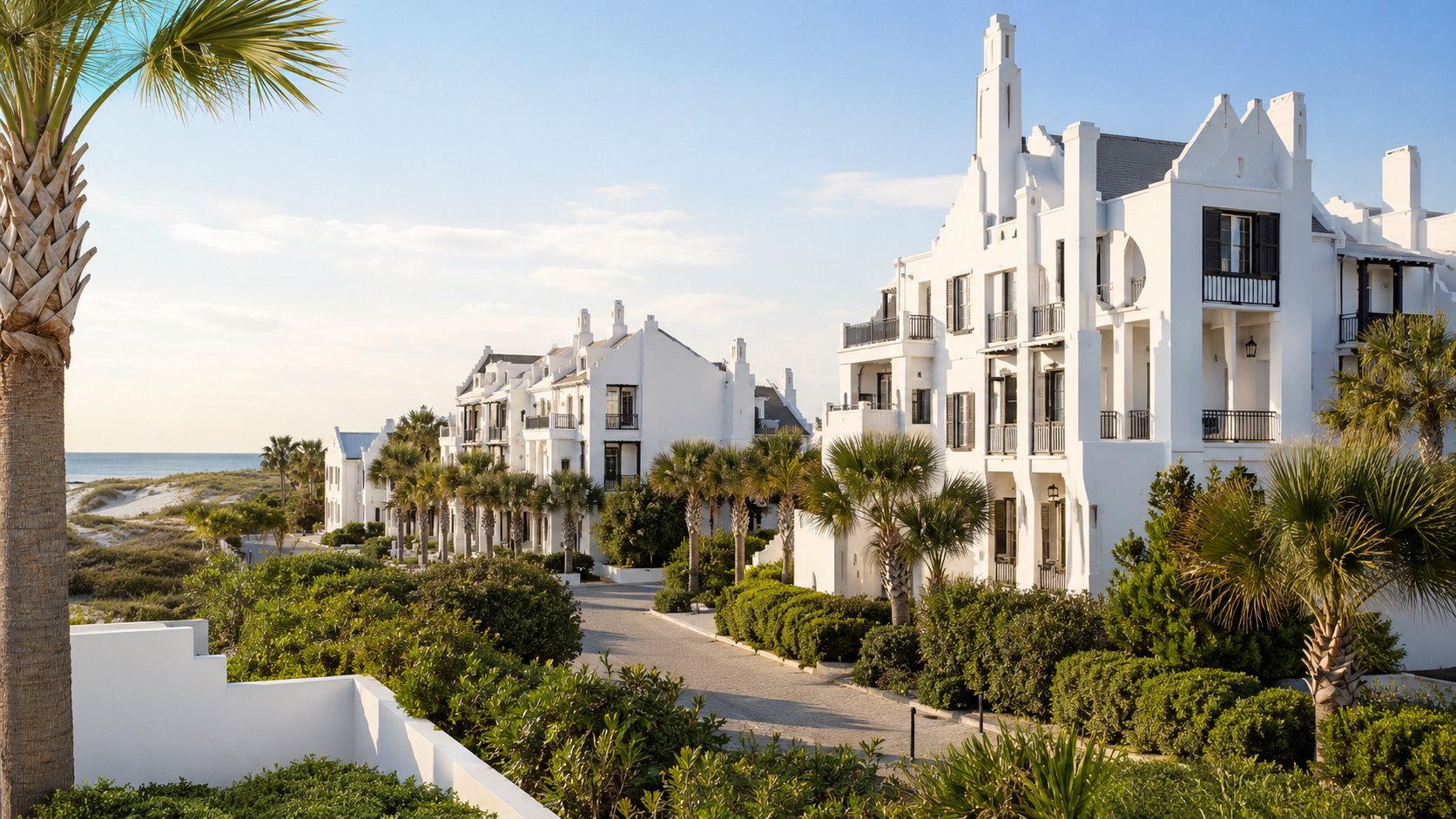 Alys Beach Guide: the all-white Bermudan architecture and walkable streets on 30A