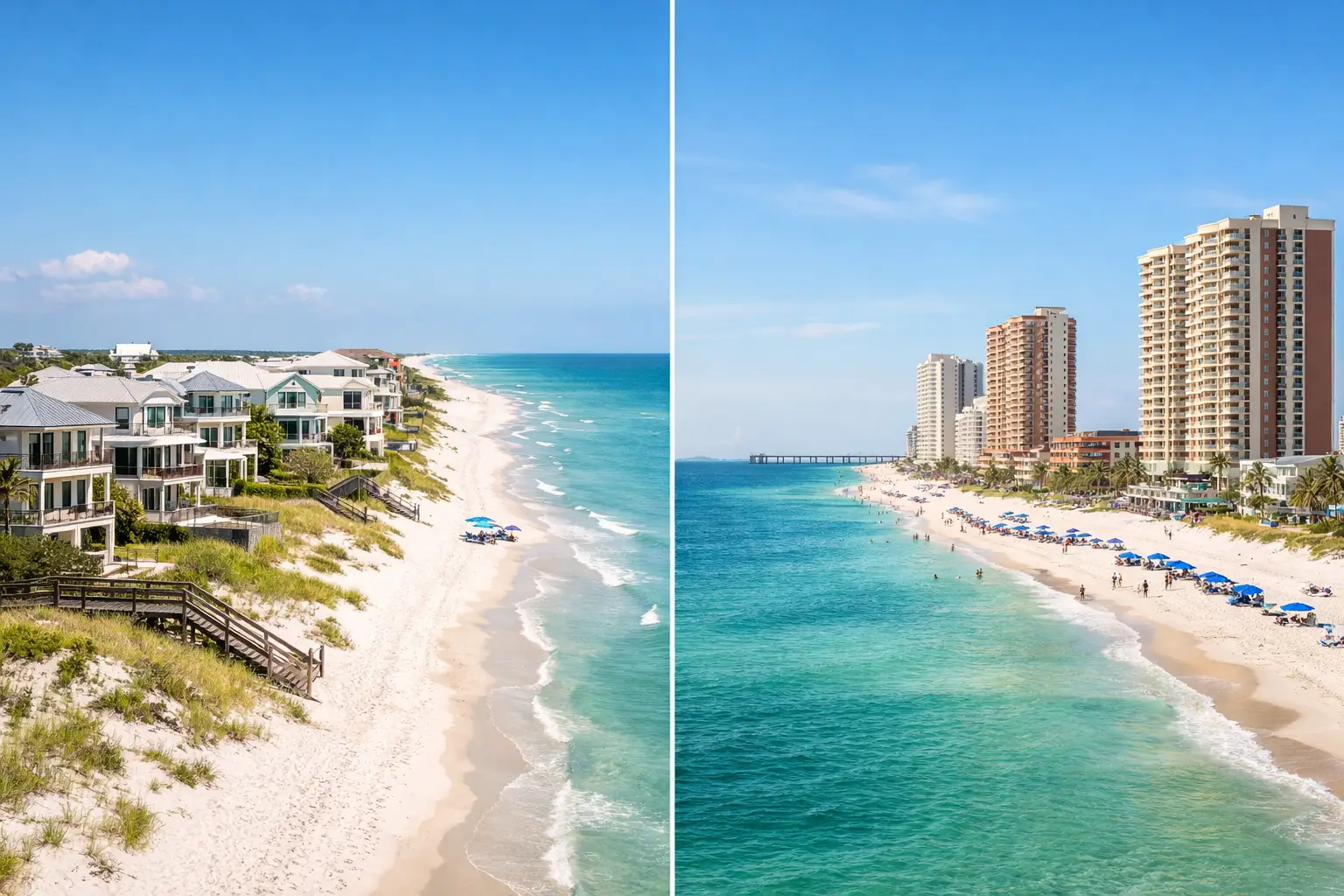 30A vs Panama City Beach Real Estate